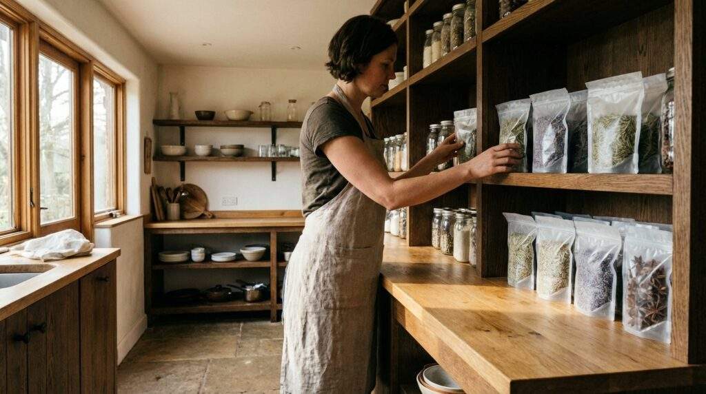 Jak bezpiecznie przechowywać zioła i przyprawy w woreczkach celofanowych?